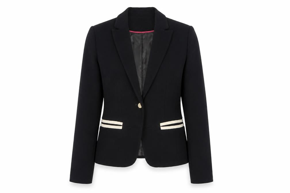 Womens UK Size M Bershka Regular Black Blazer