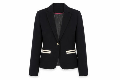 Womens UK Size M Bershka Regular Black Blazer