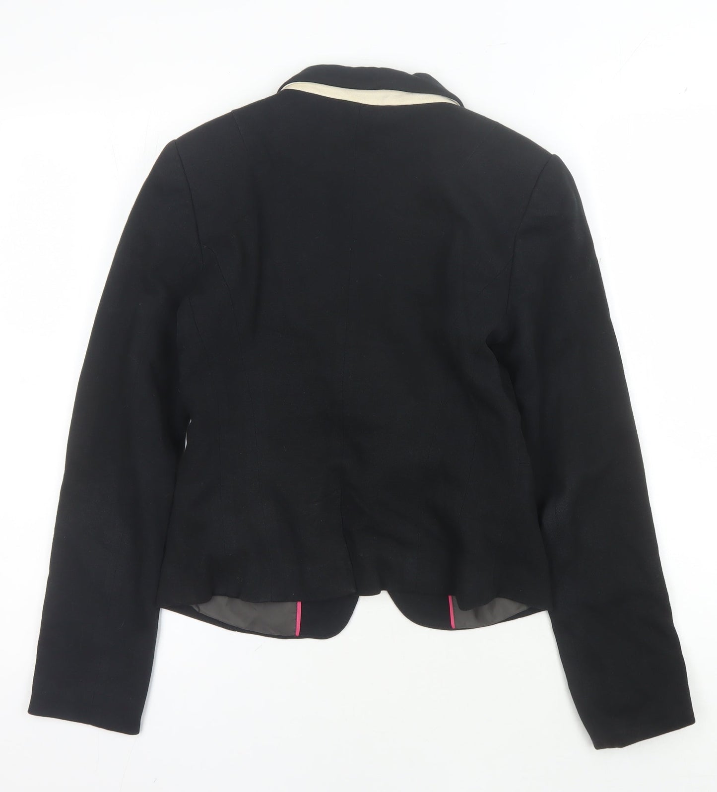 Bershka Women's Black Blazer, M, Regular Fit, Lined