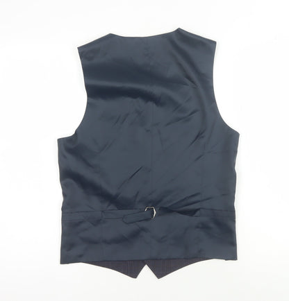 Mens UK Size 36 Marks and Spencer Regular Blue Suit Waistcoat