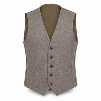 Mens UK Size 36 C&A Regular Brown Suit Waistcoat
