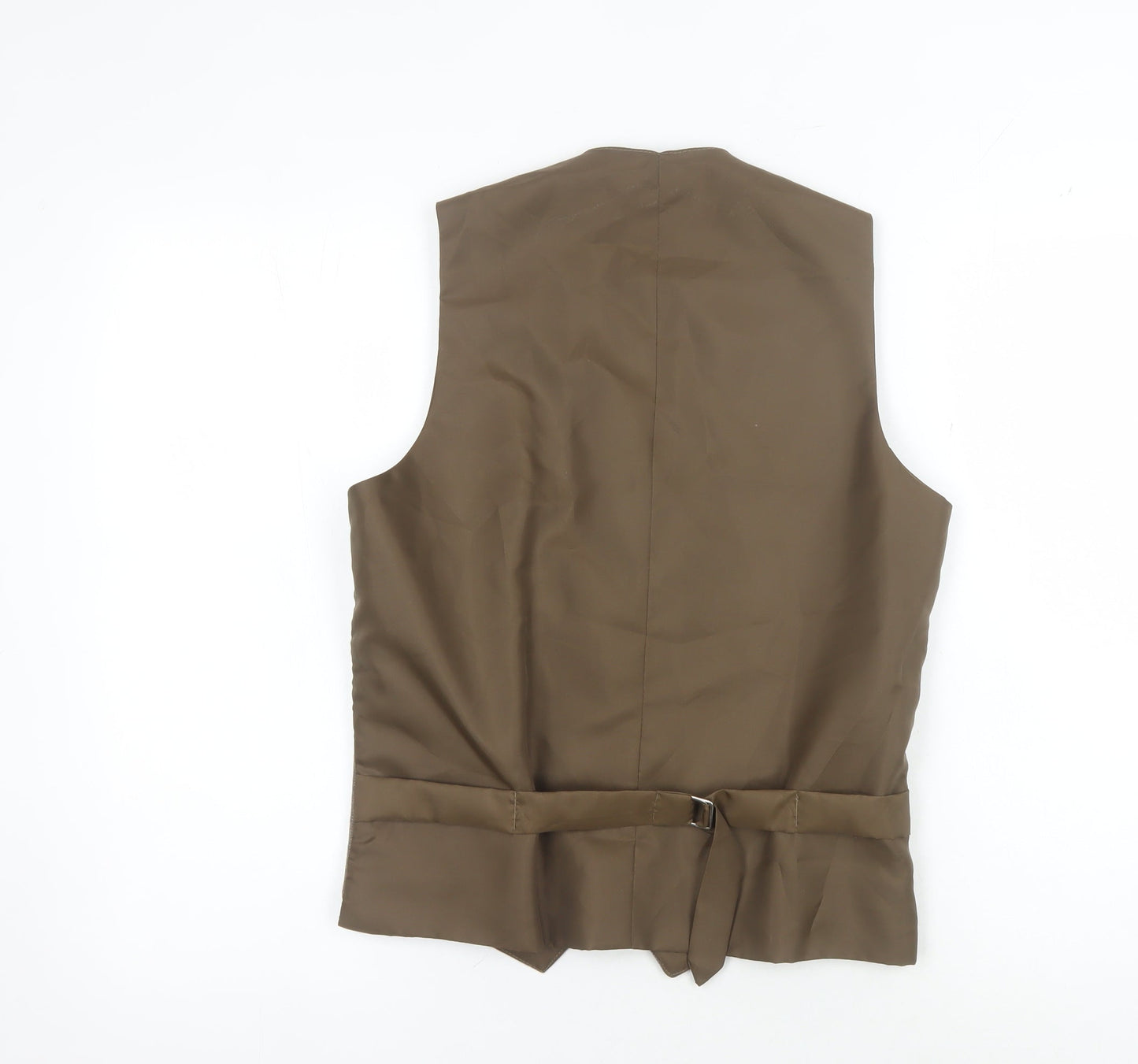 Mens UK Size 36 C&A Regular Brown Suit Waistcoat
