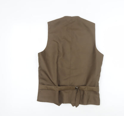 Mens UK Size 36 C&A Regular Brown Suit Waistcoat