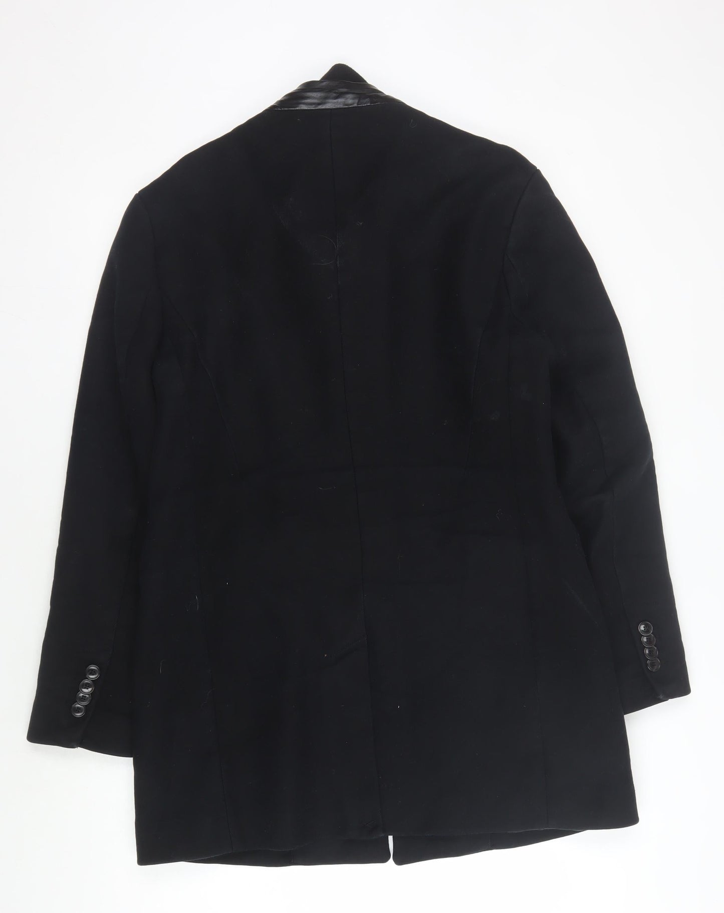 Zara Men's Black Coat XL Button Closure