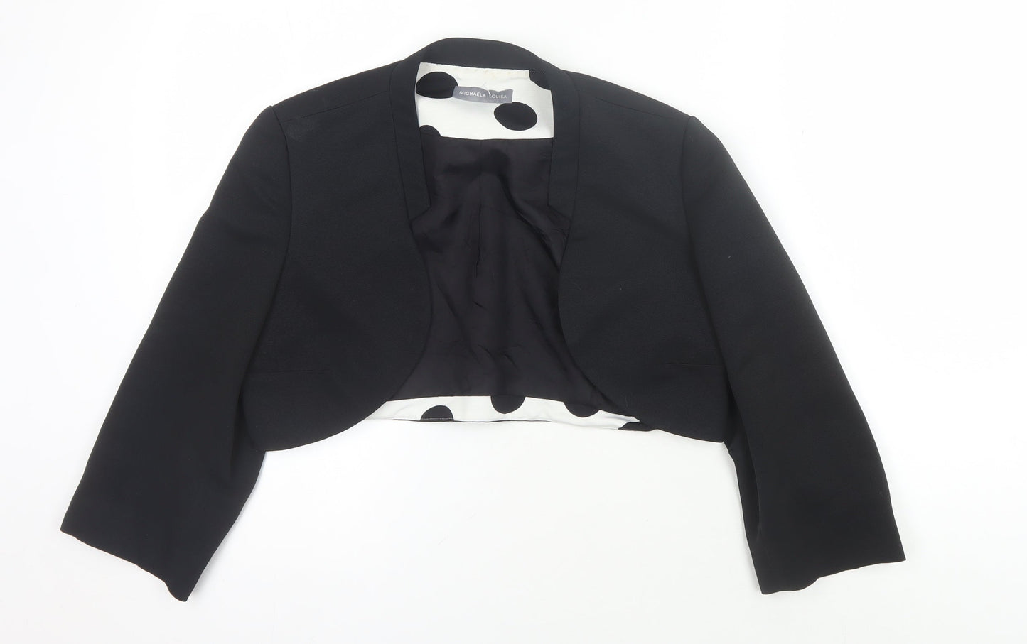 Michaela Louisa Women's Black Cropped Blazer, Size 12
