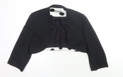 Michaela Louisa Women's Black Cropped Blazer, Size 12