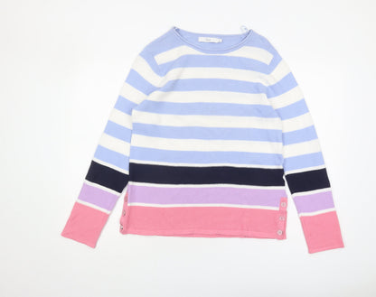 Womens UK Size S Isle Multicoloured Pullover Jumper