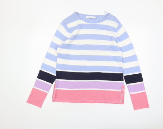 Womens UK Size S Isle Multicoloured Pullover Jumper