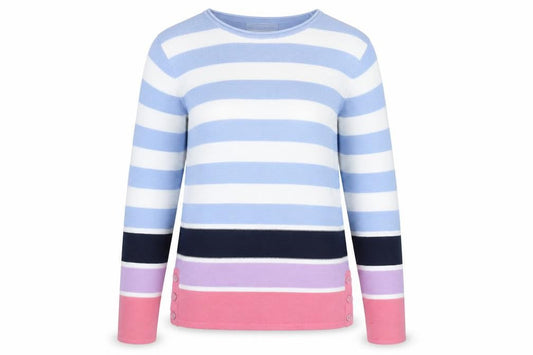 Womens UK Size S Isle Multicoloured Pullover Jumper