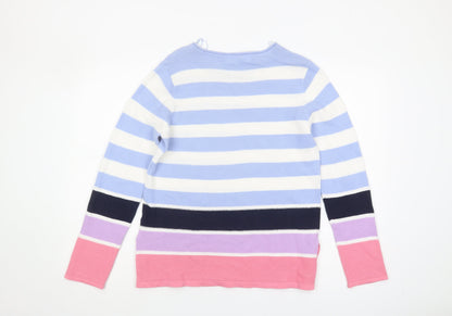 Womens UK Size S Isle Multicoloured Pullover Jumper