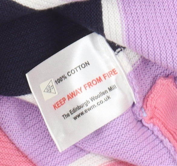 Womens UK Size S Isle Multicoloured Pullover Jumper