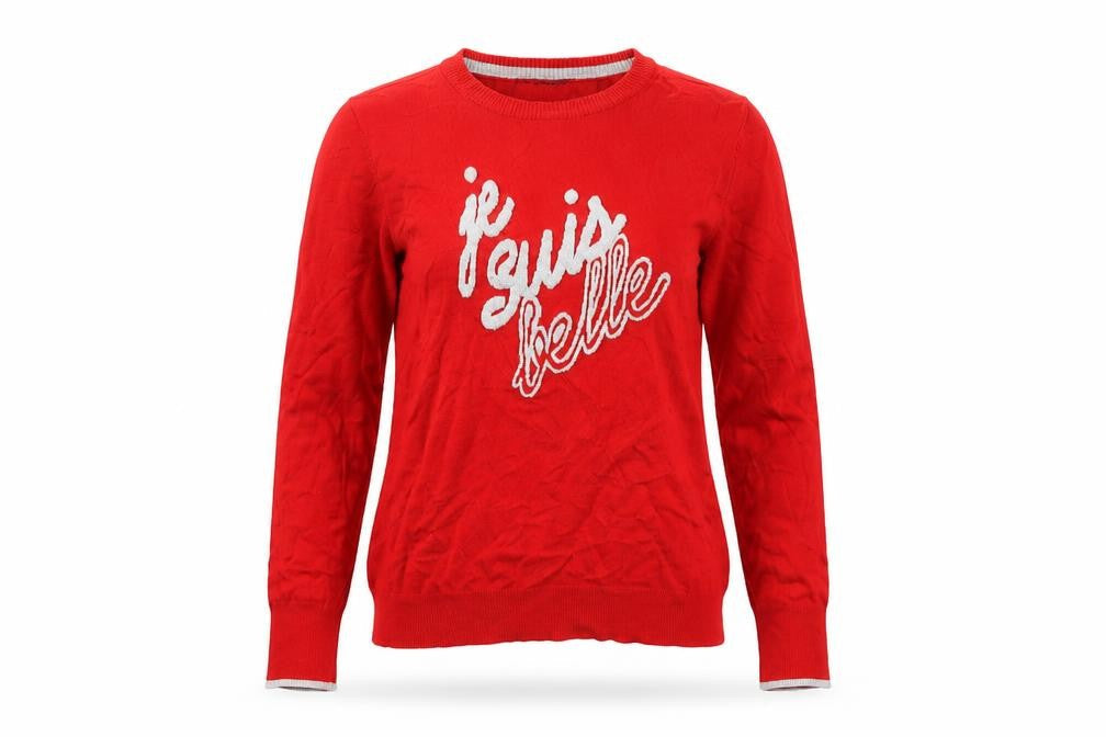 Womens UK Size 10 Marks and Spencer Red Pullover Jumper