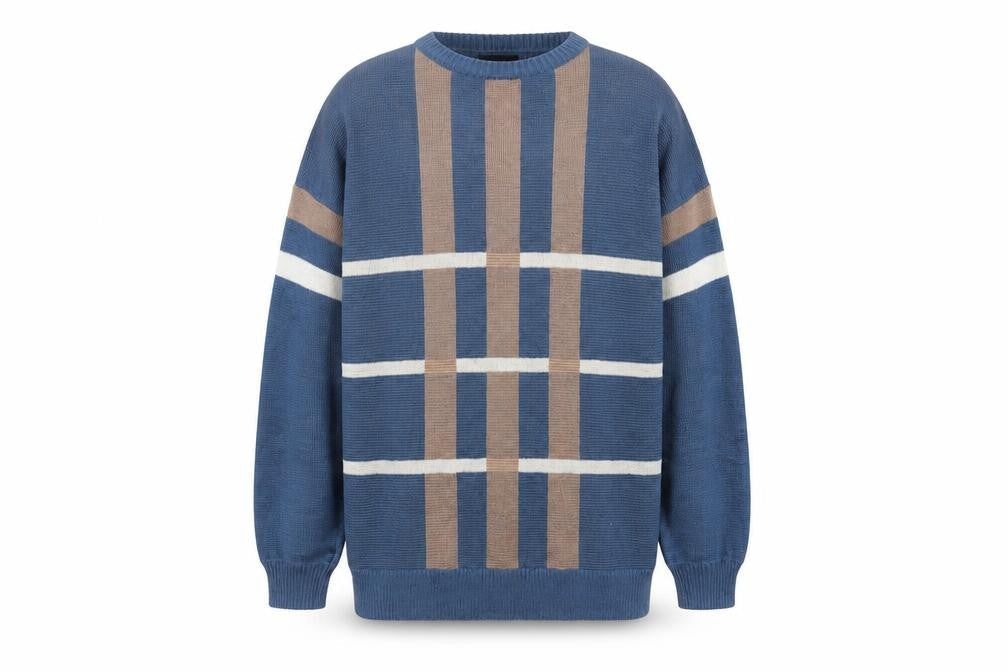 Mens UK Size XL C&A Blue Pullover Jumper