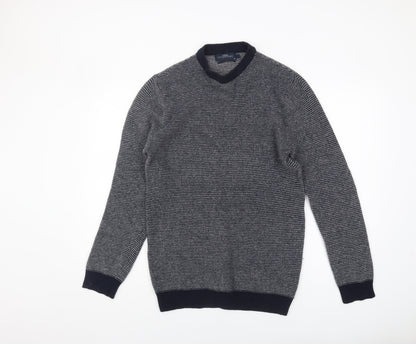 Next Men's Grey Wool V-Neck Pullover Jumper M
