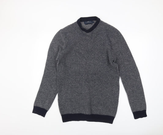 Next Men's Grey Wool V-Neck Pullover Jumper M