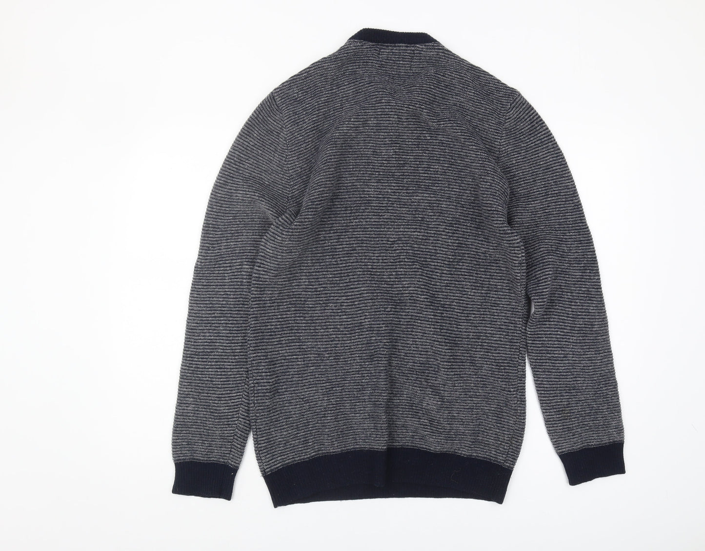 Next Men's Grey Wool V-Neck Pullover Jumper M