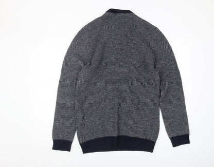 Next Men's Grey Wool V-Neck Pullover Jumper M