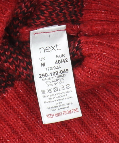 Womens UK Size M NEXT Red Pullover Jumper