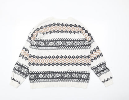 Hollister Men's Multicoloured Geometric Pullover M