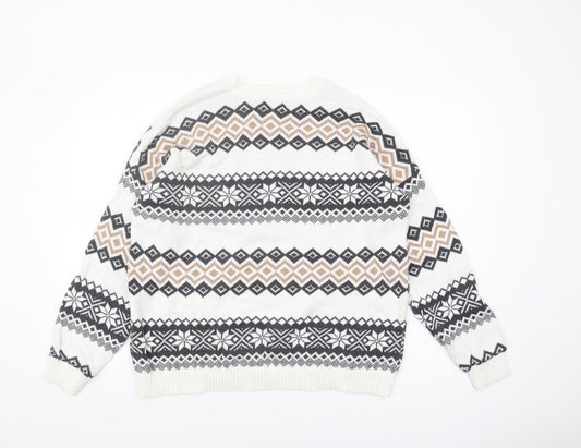 Hollister Men's Multicoloured Geometric Pullover M