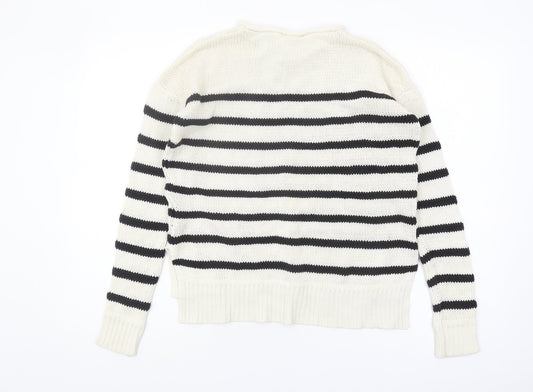 Womens UK Size XS H&M Black Pullover Jumper
