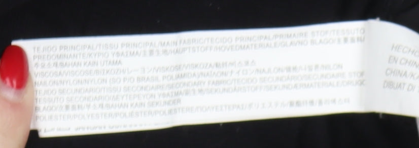 Zara Men's Black Full Zip Jumper Size S