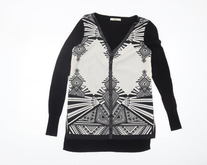 Womens UK Size S Oasis Black Cardigan Jumper