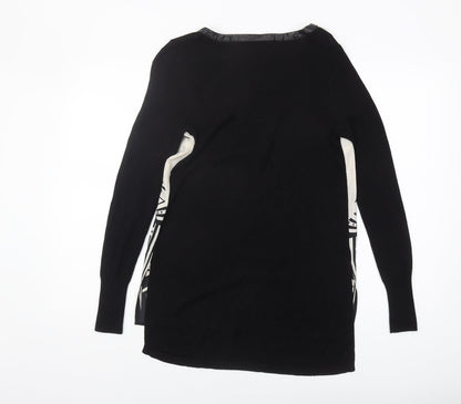 Womens UK Size S Oasis Black Cardigan Jumper