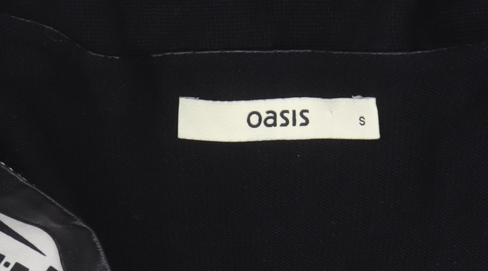 Womens UK Size S Oasis Black Cardigan Jumper