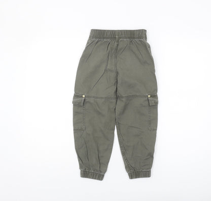 River Island Girls Cargo Trousers Grey 5 Years Elastic Waist