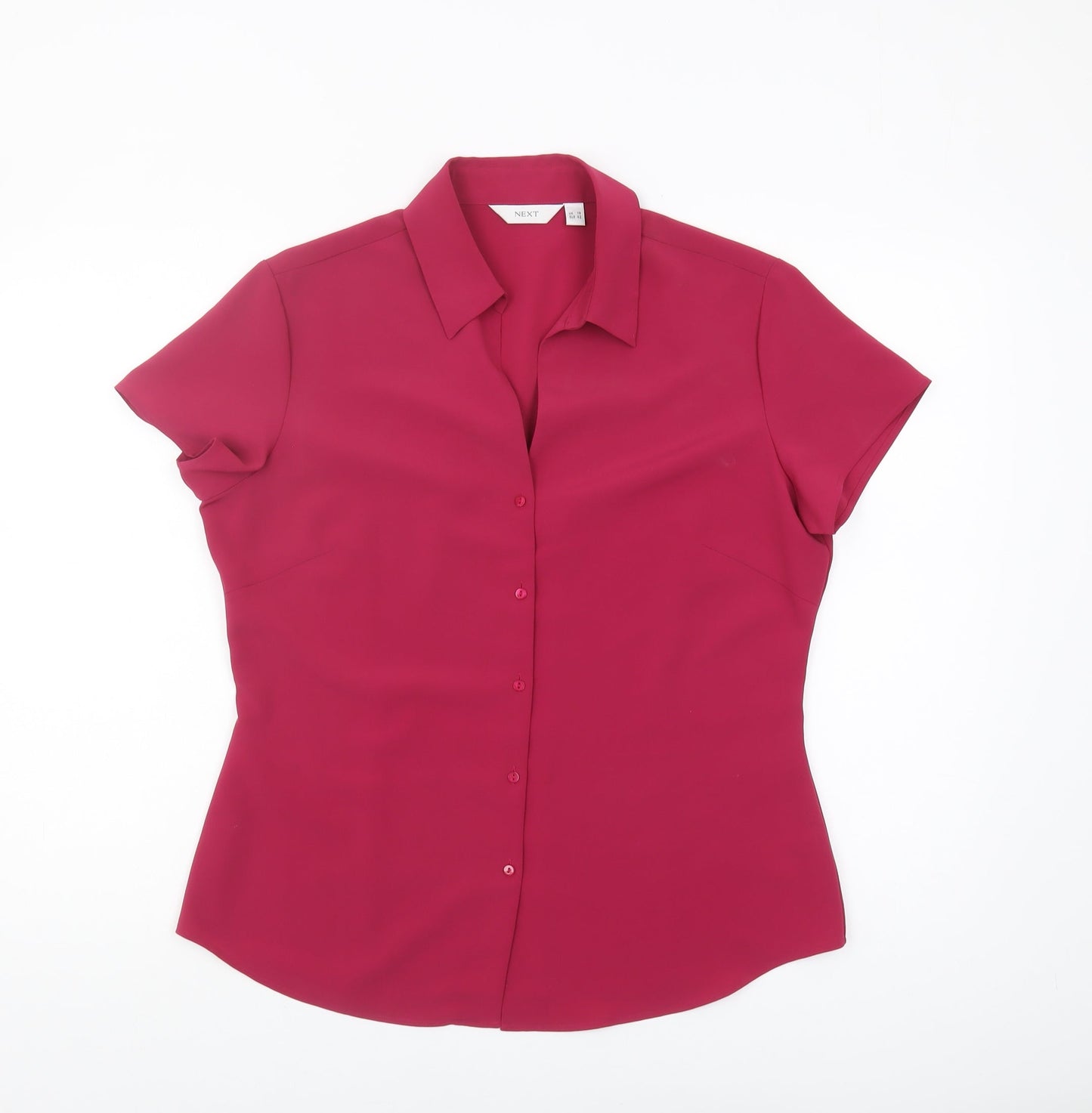 Womens UK Size 14 NEXT Red  Button-Up
