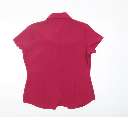 Womens UK Size 14 NEXT Red  Button-Up