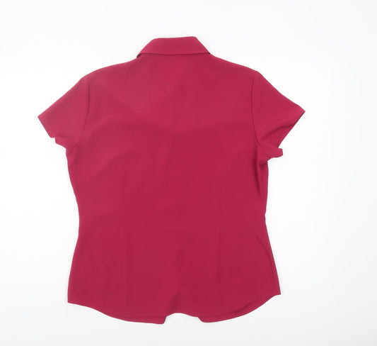 Womens UK Size 14 NEXT Red  Button-Up
