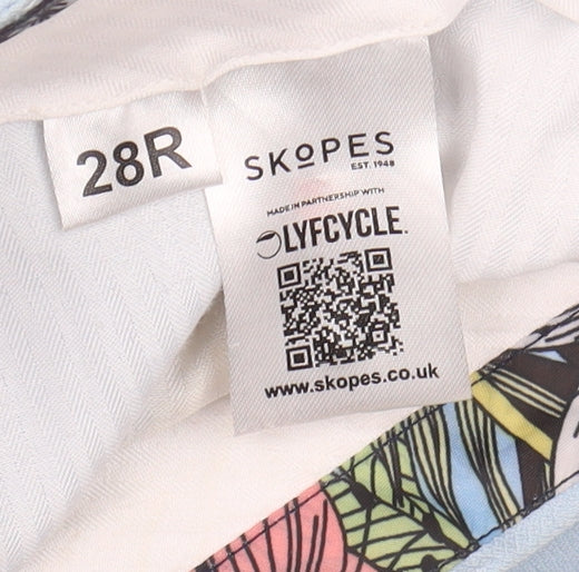 Skopes Men's Blue Tapered Trousers, Size 28