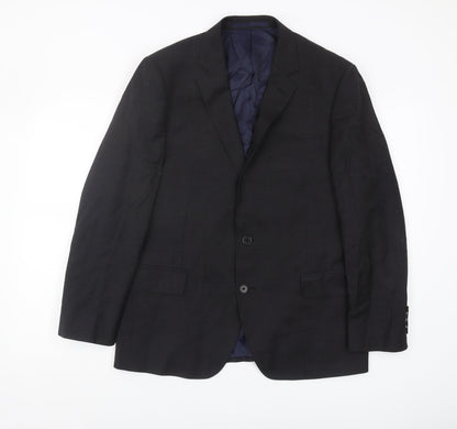 Austin Reed Men's Black Wool Blazer 40S