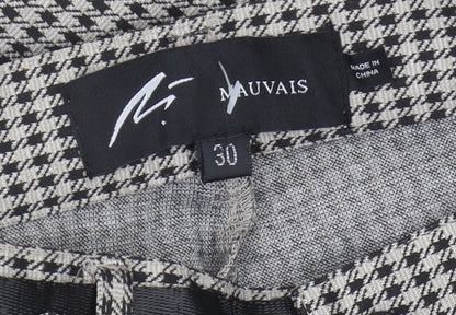 Mauvais Men's Multicoloured Houndstooth Trousers Size 30