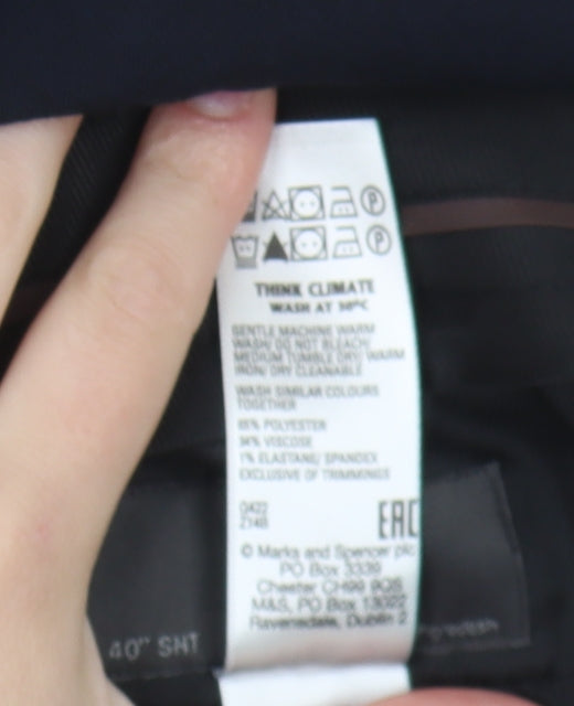 M&S Men's Black Dress Pants Size 40