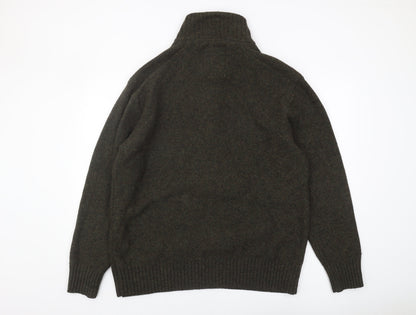 Next Men’s Green Wool Blend Henley Jumper 2XL