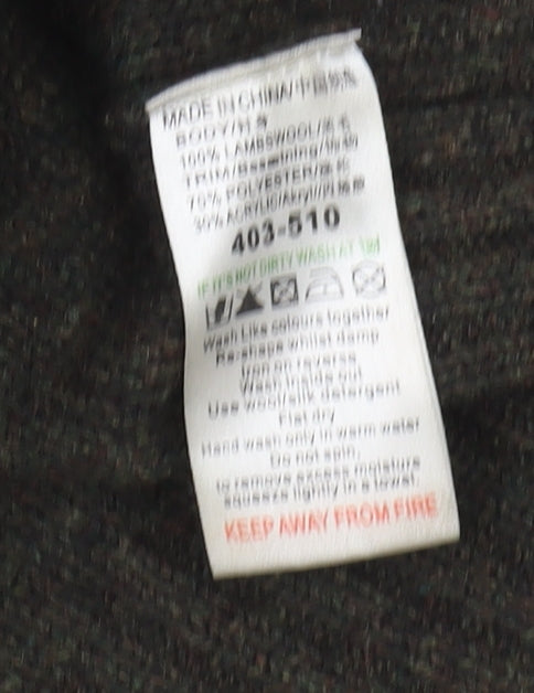 Next Men’s Green Wool Blend Henley Jumper 2XL