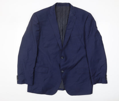 Mens UK Size 46 ROY ROBSON Regular Blue Suit Jacket