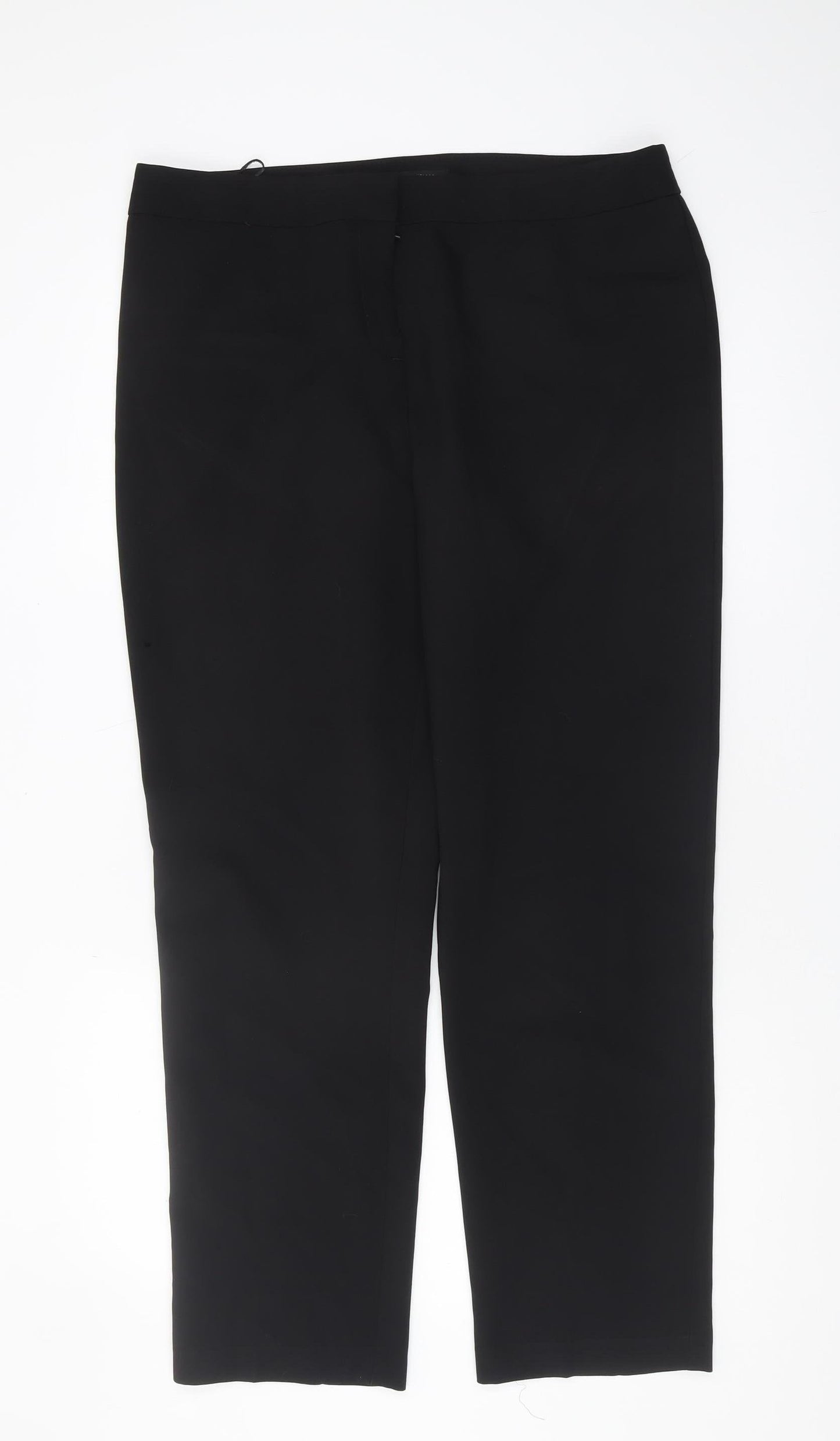 Womens UK Size 14 Regular Et Vous Regular Fit  Black Trousers