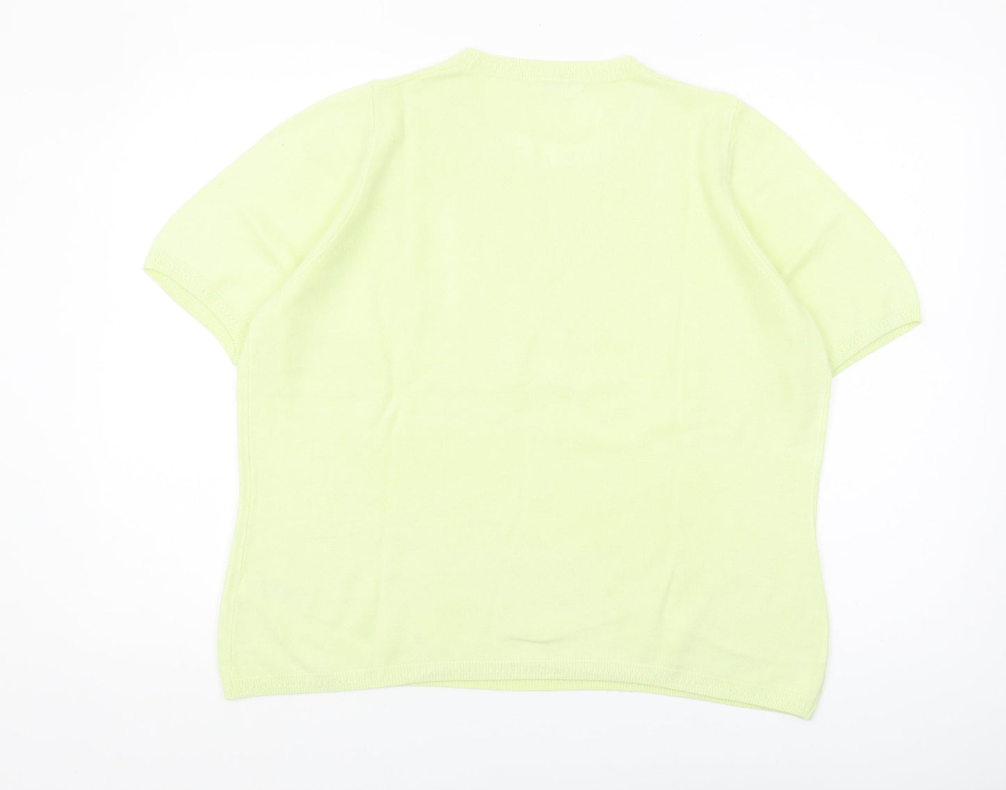 Womens UK Size 18 Marks and Spencer Green Pullover Jumper