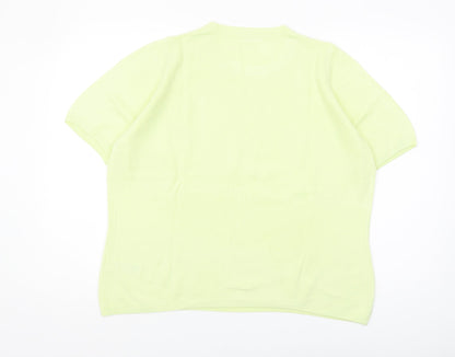 Womens UK Size 18 Marks and Spencer Green Pullover Jumper