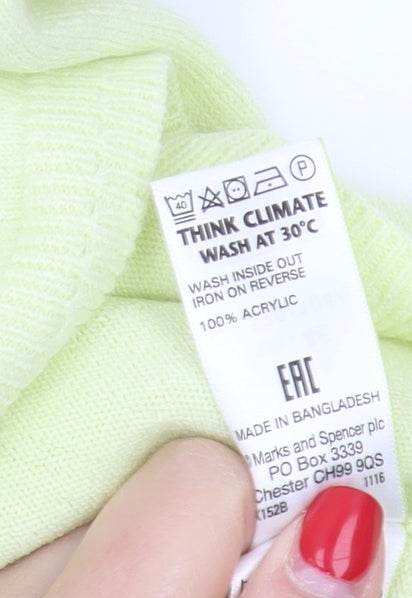 Womens UK Size 18 Marks and Spencer Green Pullover Jumper