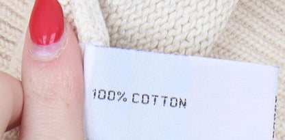Mona Chester Women's Beige Knit Pullover Jumper M