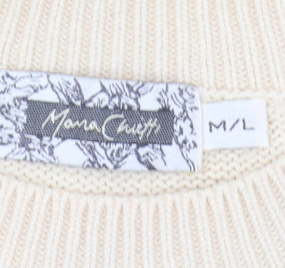 Mona Chester Women's Beige Knit Pullover Jumper M