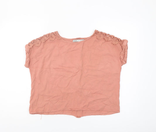 Womens UK Size 10 Oasis Pink  Blouse