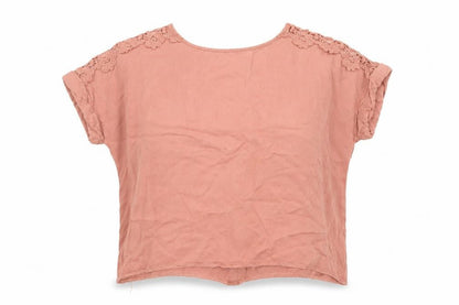 Womens UK Size 10 Oasis Pink  Blouse