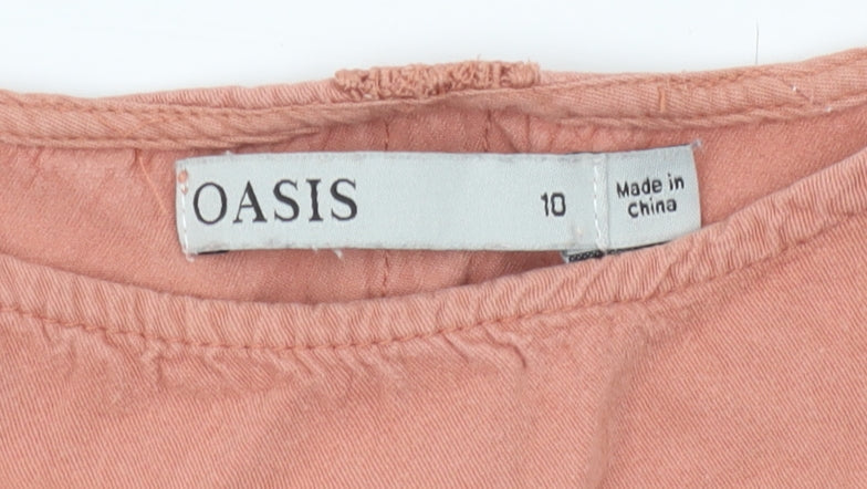 Womens UK Size 10 Oasis Pink  Blouse