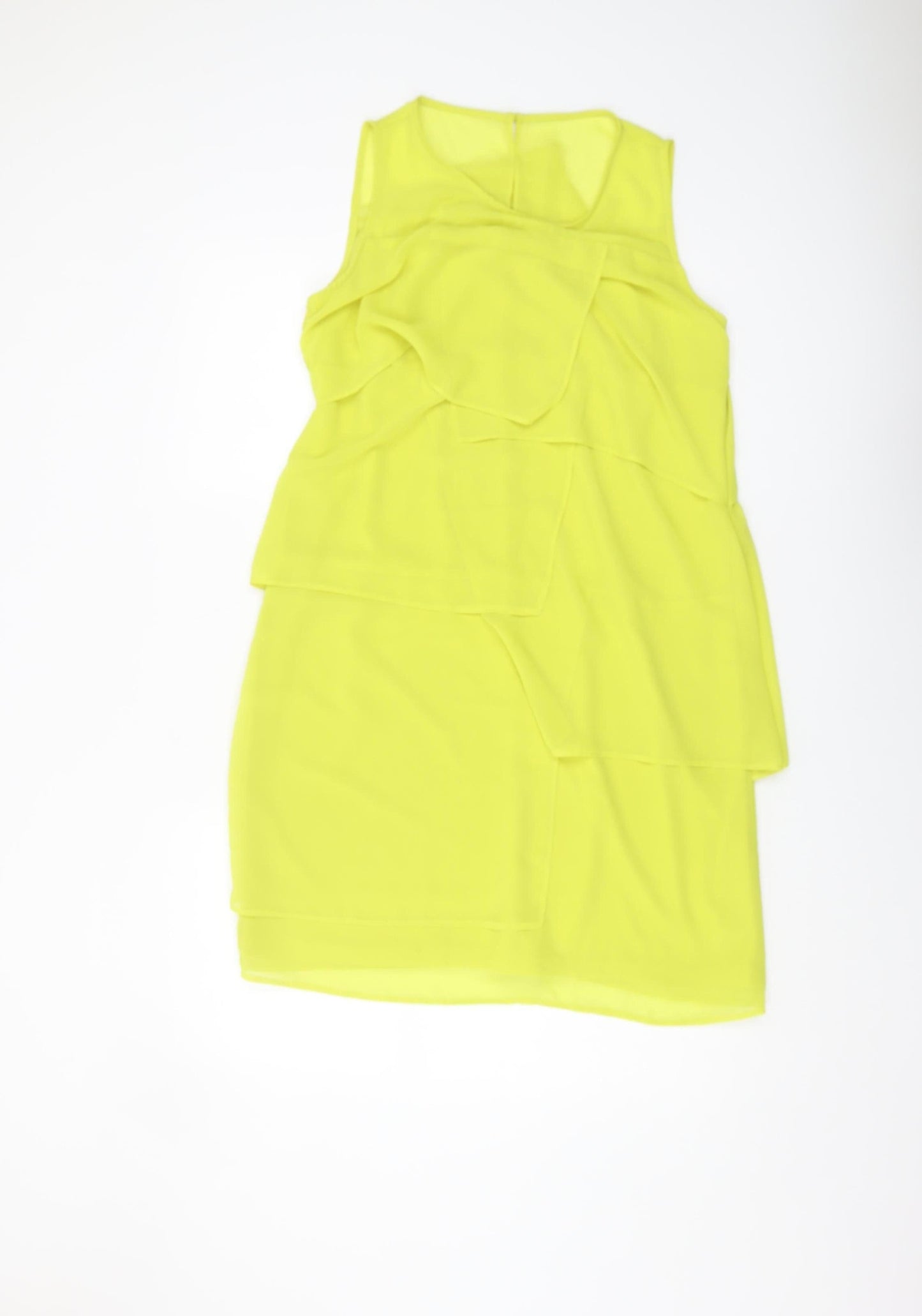 Debenhams Yellow Petites Sleeveless Sheath Dress
